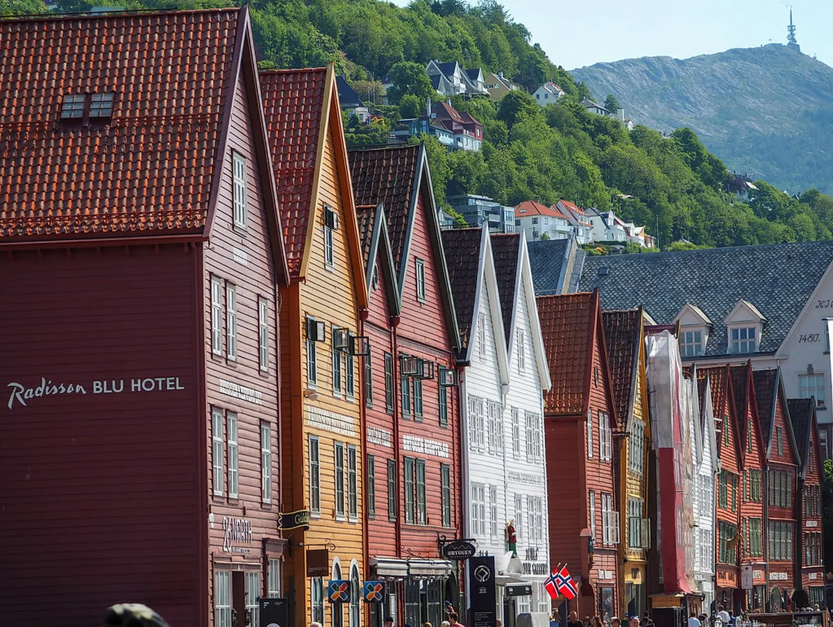History Bryggen Bergen in Bergen, Norway